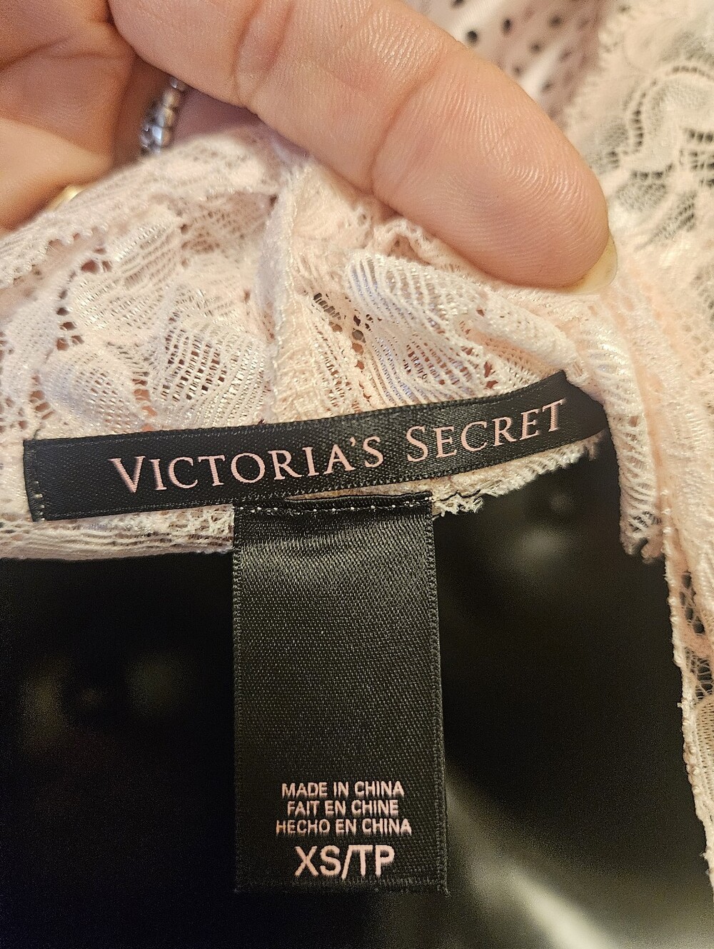 NWOT Victoria's Secret Pale Pink Lace Halter Chemise - Picture 3 of 3